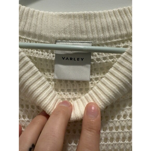 Varley Corvallis Short Sleeve Knit Womens Sweater Shirt  Drawcord Size XS - Picture 3 of 7